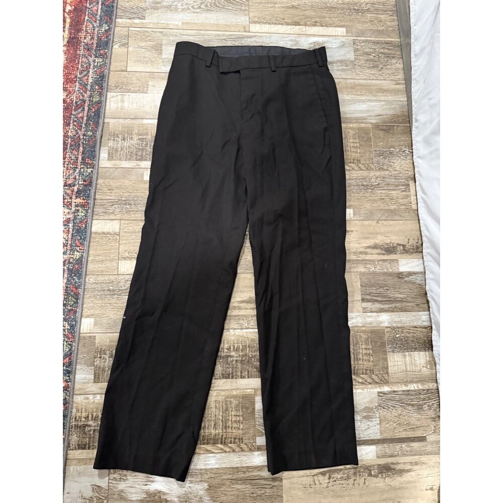Gerry Mens Black Dress Pants 32x34 62% Polyester/36% Rayon Lightweight & Stretch